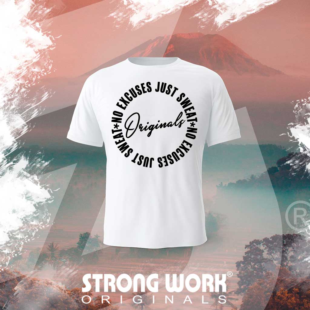 T-SHIRT EN COTON BIO STRONG WORK ORIGINALS EDITION POUR FEMME - TENUE DE SPORT ECO-RESPONSABLE