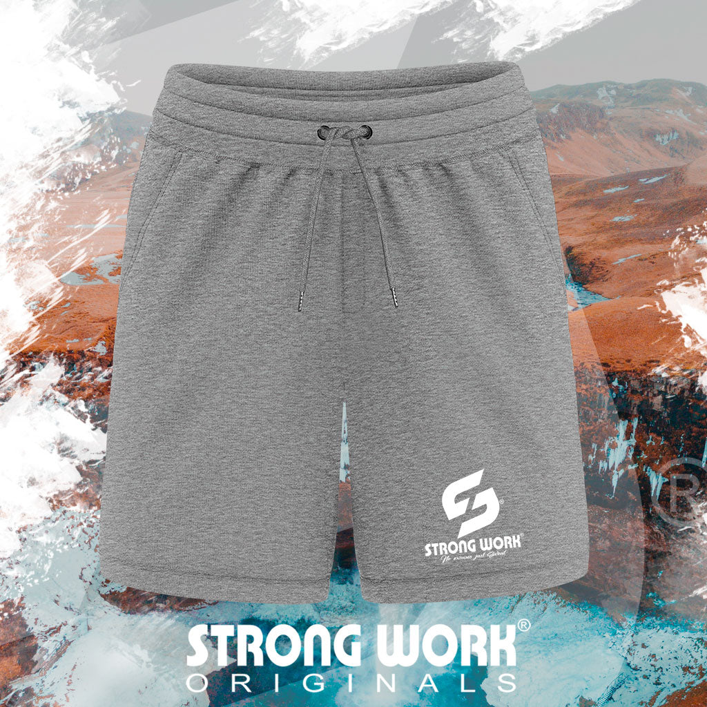 SHORT EN COTON BIO STRONG WORK ORIGINALS POUR HOMME - VETEMENT DE SPORT ECO-RESPONSABLE