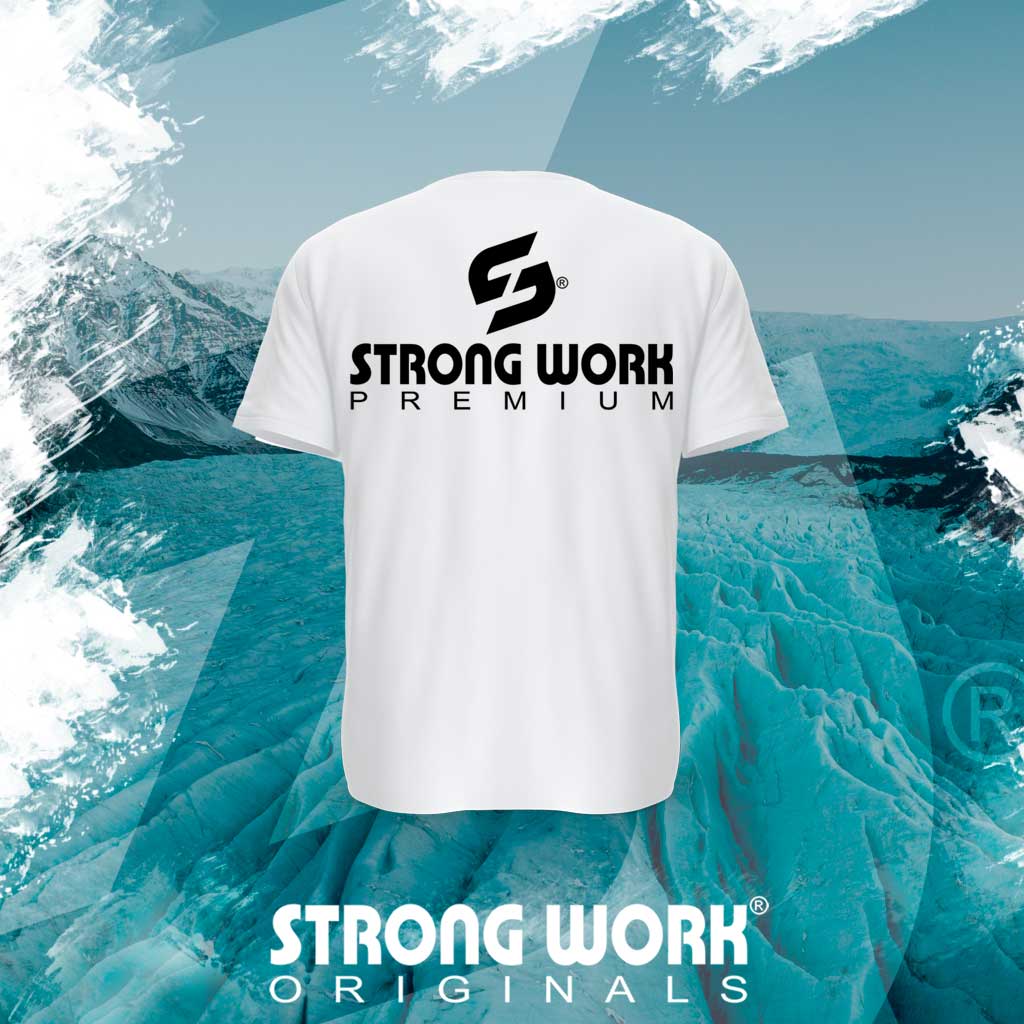 T-SHIRT EN COTON BIO STRONG WORK PREMIUM EDITION POUR HOMME - SPORTSWEAR ECO-RESPONSABLE