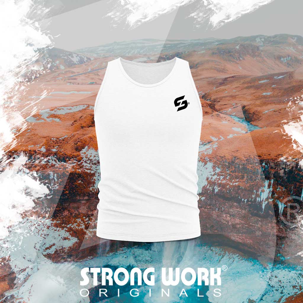 DEBARDEUR EN COTON BIO STRONG WORK NEW CLASSIC POUR HOMME - SPORTSWEAR ECO6RESPONSABLE