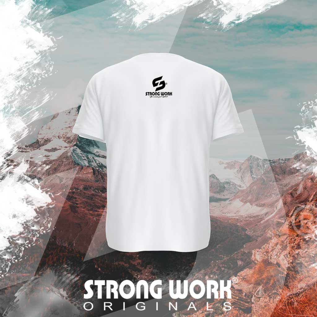 T-SHIRT EN COTON BIO STRONG WORK CHALLENGE POUR HOMME - VETEMENT DE SPORT ECO-RESPONSABLE