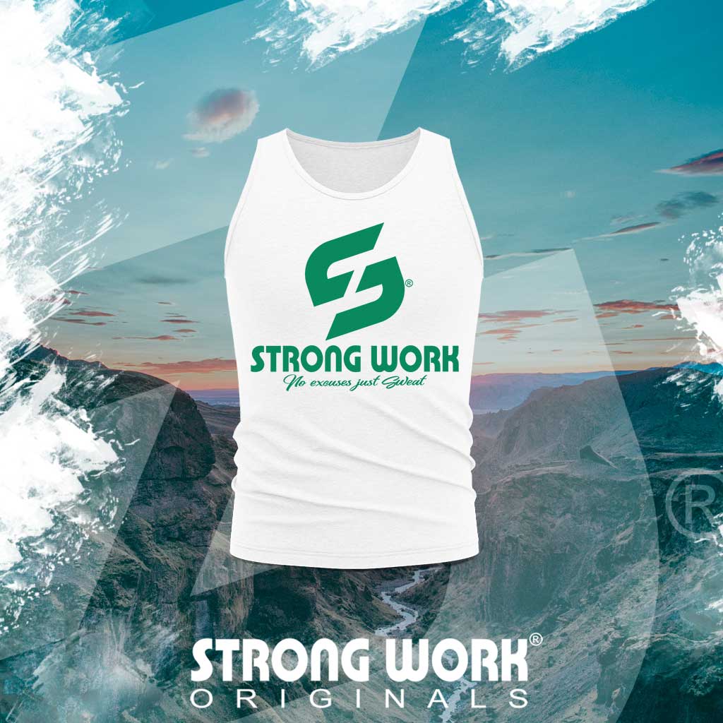 STRONG WORK SPORTSWEAR - Débardeur coton bio Strong Work Originals GREEN EDITION Homme