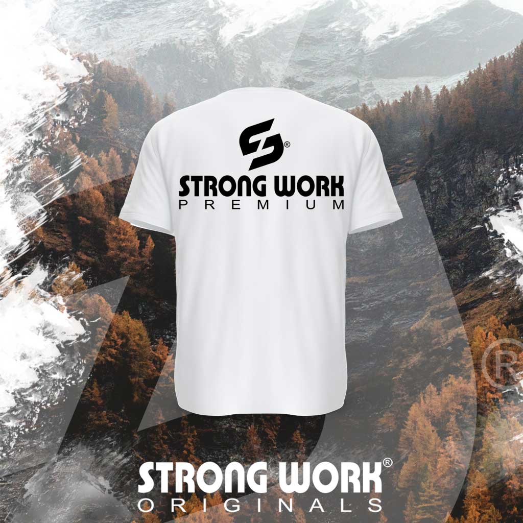 T-SHIRT EN COTON BIO STRONG WORK PREMIUM EDITION POUR FEMME - VETEMENT DE SPORT ECO-RESPONSABLE