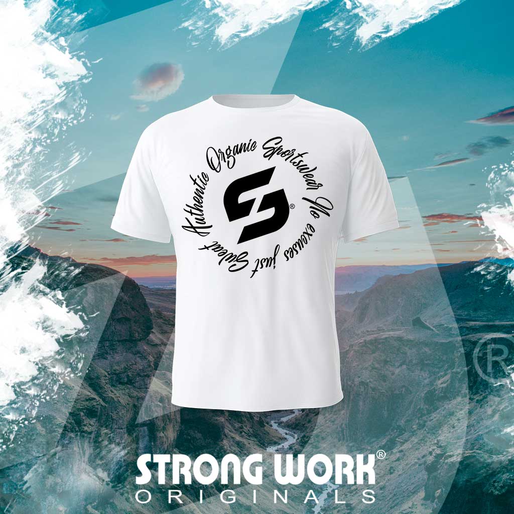 T-SHIRT EN COTON BIO STRONG WORK AUTHENTIC POUR FEMME - SPORTSWEAR ECO-RESPONSABLE