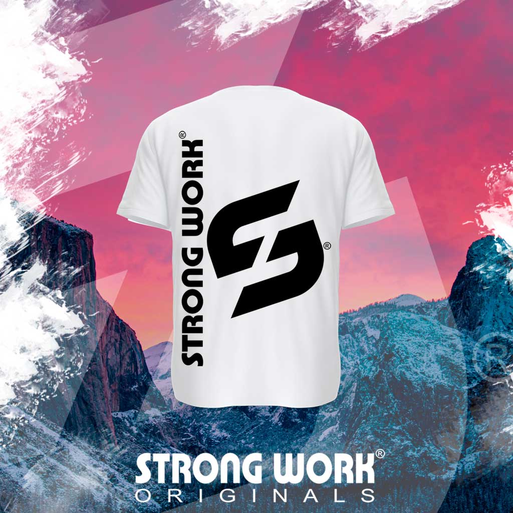 T-SHIRT EN COTON BIO STRONG WORK EVOLUTION POUR HOMME - SPORTSWEAR ECO-RESPONSABLE