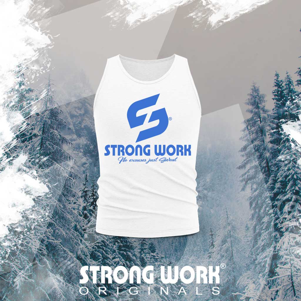 STRONG WORK SPORTSWEAR - Débardeur coton bio Strong Work Originals BLUE EDITION Homme