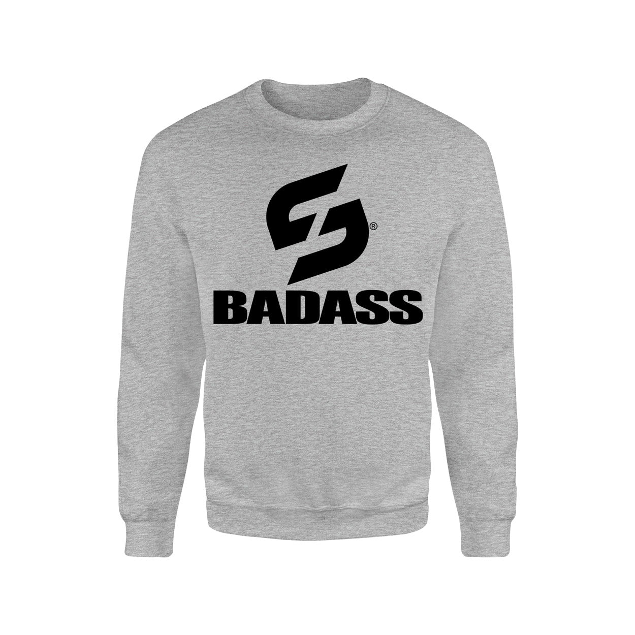 SWEAT-SHIRT-COTON-BIO-STRONG-WORK-BADASS-GRIS-CHINE-HOMME