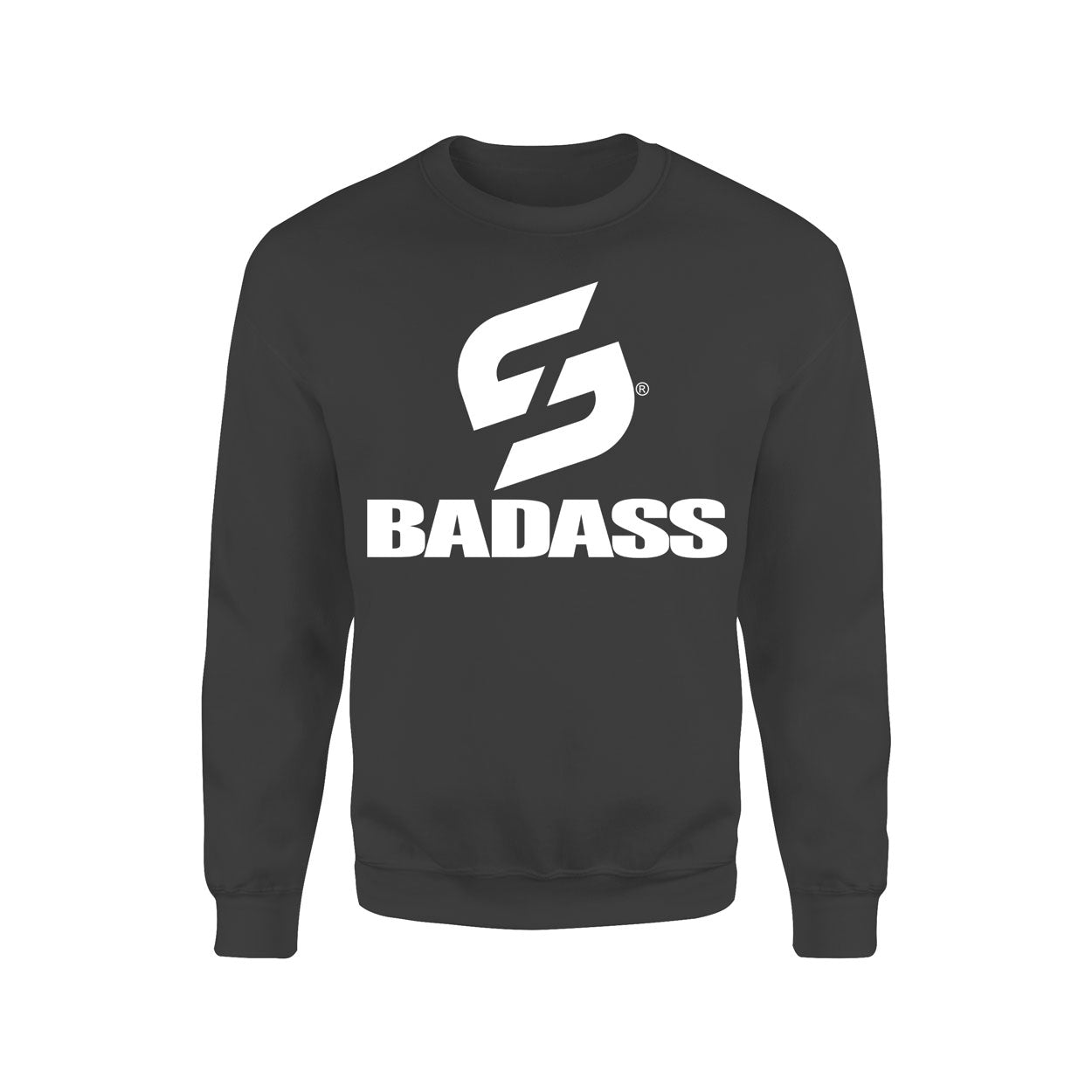 SWEAT-SHIRT-COTON-BIO-STRONG-WORK-BADASS-NOIR-HOMME